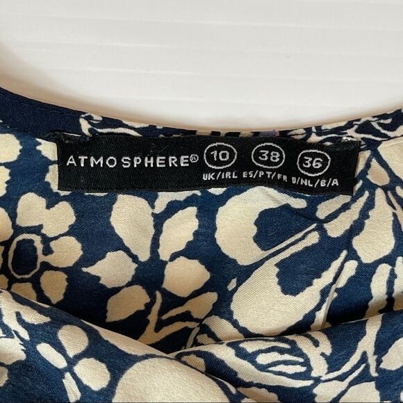 Atmosphere Dress Fit and Flare Elastic Waist Women's Size UK 10 Boho Pullover - Picture 3 of 8